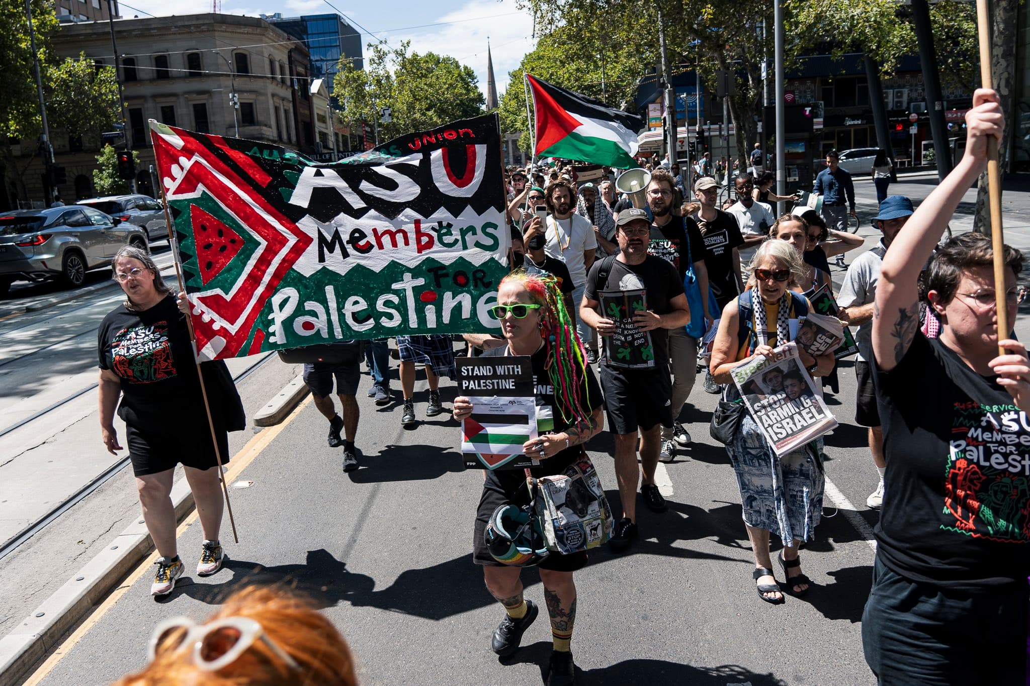 Community workers walk out for Palestine