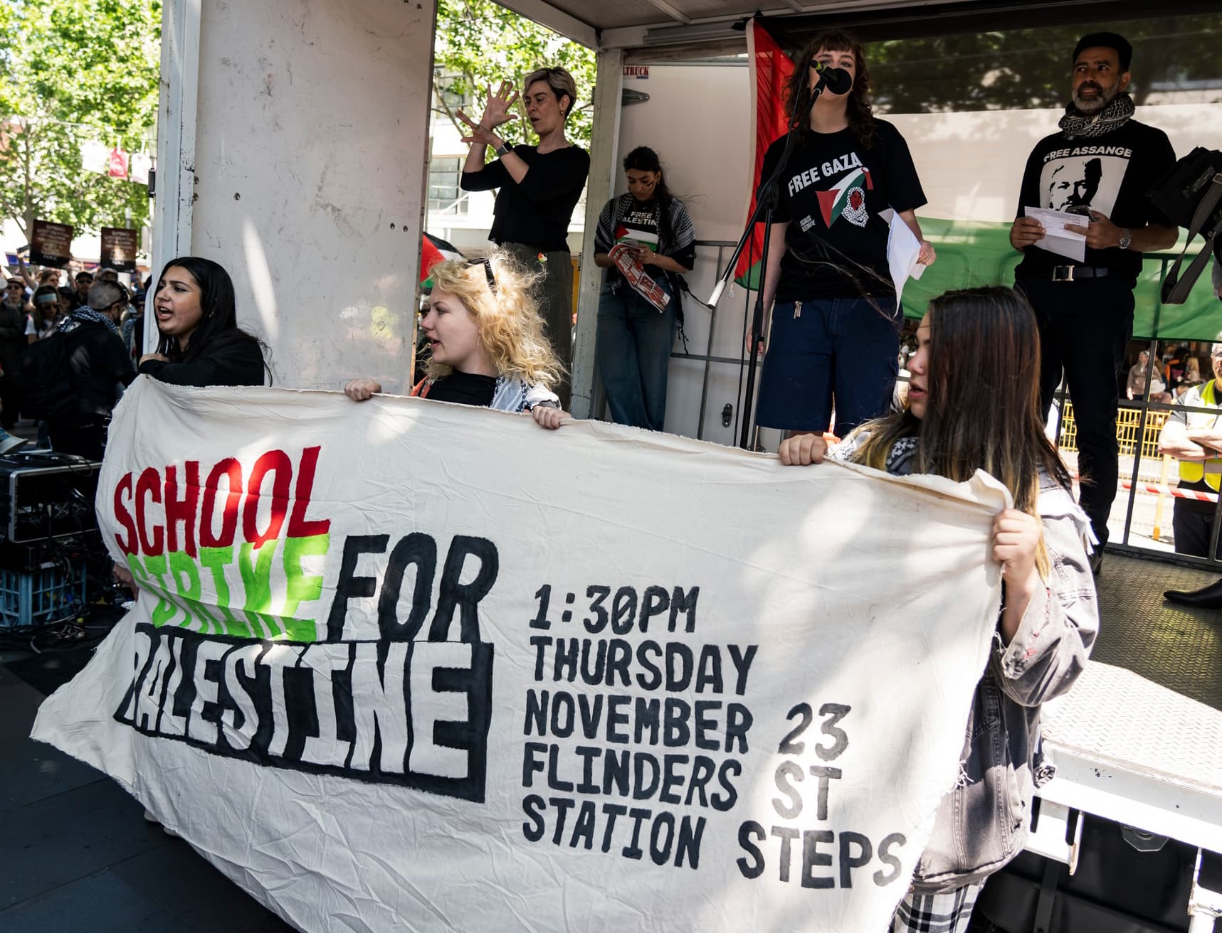 ‘We won’t be silenced’: Why high-school students are walking out for Palestine